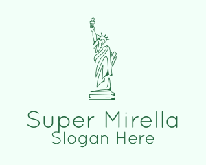 Green Statue of Liberty  Logo