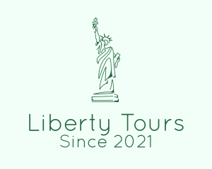 Statue Of Liberty - Green Statue of Liberty logo design