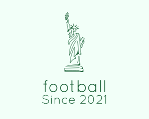 Scene - Green Statue of Liberty logo design