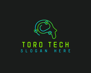 Humanoid Tech Mind logo design