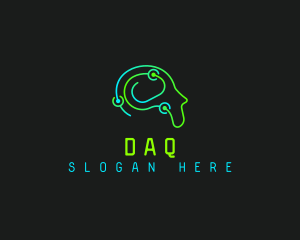 Data - Humanoid Tech Mind logo design