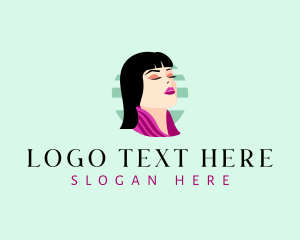 Lady - Woman Hair Makeup logo design