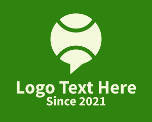 Messaging - Tennis Ball Chat logo design