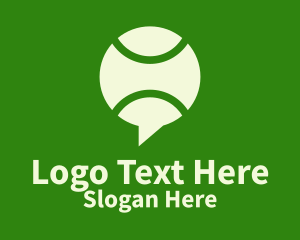 Tennis Ball Chat  Logo