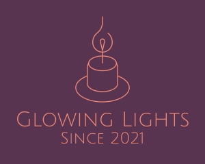 Spa Candle Light logo design