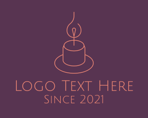 Minimalist - Spa Candle Light logo design