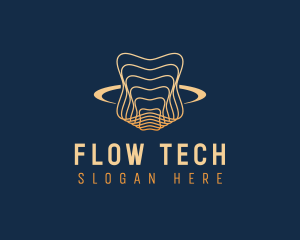 Science Tech Waves logo design