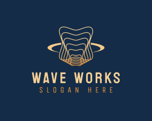 Science Tech Waves logo design