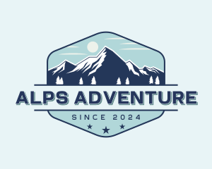 Alps - Mountain Alps Explorer logo design