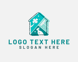 Broom - House Cleaning Maintenance Tools logo design