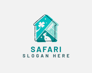 Spray Bottle - House Cleaning Maintenance Tools logo design