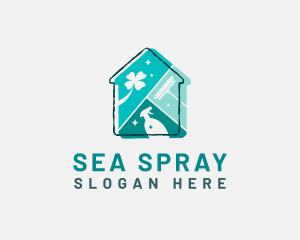 House Cleaning Maintenance Tools logo design