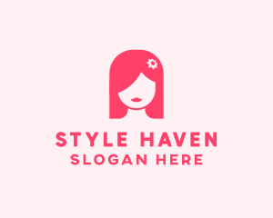 Store - Pink Girl Hair Salon logo design