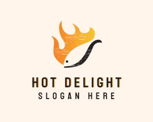 Fire Fish Restaurant logo design