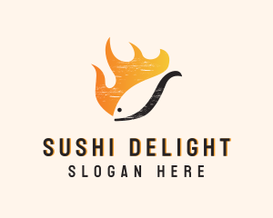 Fire Fish Restaurant logo design