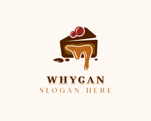 Chocolate Cake Dessert Logo