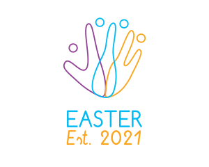 Multicolor - Happy Helping Hands logo design