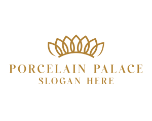 Porcelain - Petal Floral Crown logo design