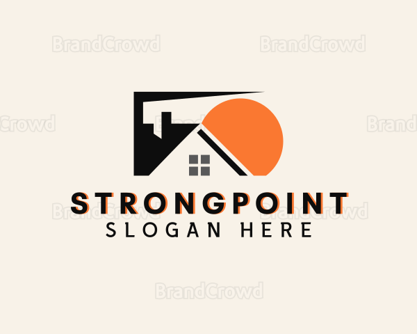 House Property Roofing Logo