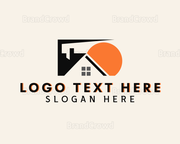 House Property Roofing Logo