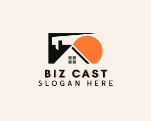 House - House Property Roofing logo design