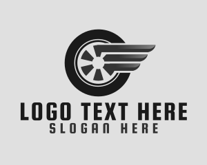 Sports Car - Automotive Tire Wing logo design