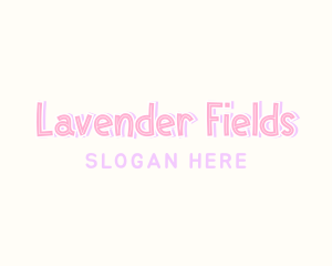 Lavender - Pastel Fun Wordmark logo design