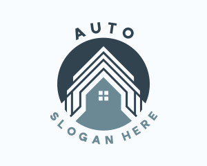 Apartment - House Roofing Property logo design