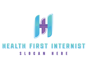 First Aid Health Letter H logo design