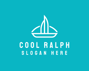 Sailboat Travel Trip logo design