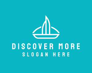 Explore - Sailboat Travel Trip logo design