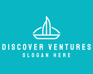 Explore - Sailboat Travel Trip logo design
