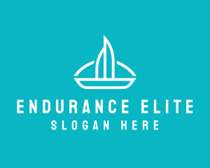 Sailboat Travel Trip logo design