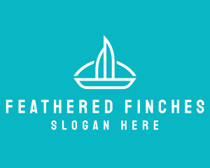 Sailboat Travel Trip logo design