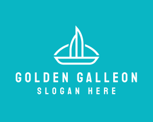 Galleon - Sailboat Travel Trip logo design