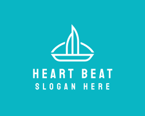 Sailboat Travel Trip logo design