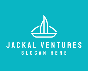 Sailboat Travel Trip logo design