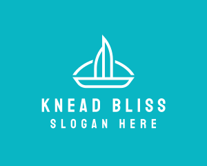 Sailboat Travel Trip logo design