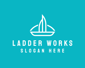 Sailboat Travel Trip logo design