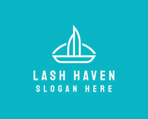 Sailboat Travel Trip logo design