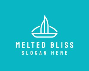 Sailboat Travel Trip logo design