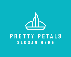 Sailboat Travel Trip logo design