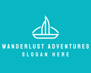 Travel - Sailboat Travel Trip logo design