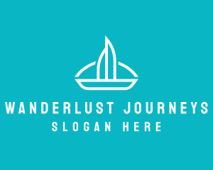 Travel - Sailboat Travel Trip logo design