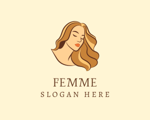 Woman Hair Salon logo design