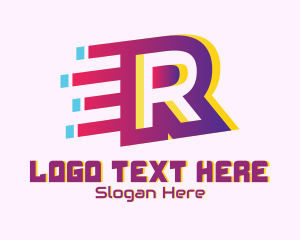 Motion - Speedy Letter R Motion logo design
