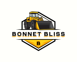 Bulldozer Construction Machinery logo design