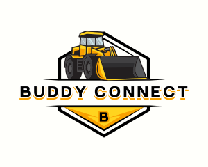 Bulldozer Construction Machinery logo design