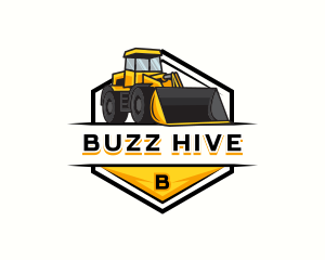 Bulldozer Construction Machinery logo design