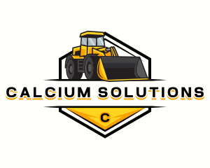 Bulldozer Construction Machinery logo design